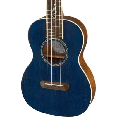 Fender Dhani Harrison Tenor Ukulele 2021 - Present - Sapphire Blue Transparent image 2