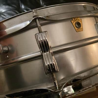 1968 Ludwig Acrolite Snare 5x14" Aluminum Snare Drum with Keystone Badge - Matte Aluminum image 2
