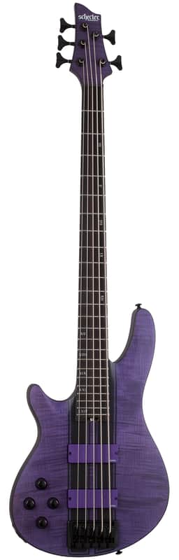 Schecter C-5 GT Bass LH Satin Trans Purple image 1