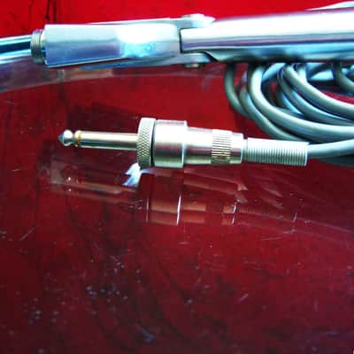 Vintage 1960's Calrad DM63 dynamic omni-directional microphone Dual Z / Hi Z harp mic w cable Olson Lafayette image 12