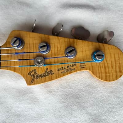 Fender MIJ JB-62 Foto Flame Jazz Bass + Documention 1994 - 1996 - Natural image 16