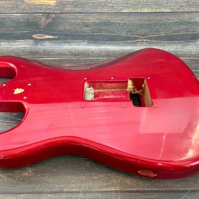 80s FERNANDES FST-65 Stratocaster Type Alder Body Candy Apple Red Made in Japan image 14