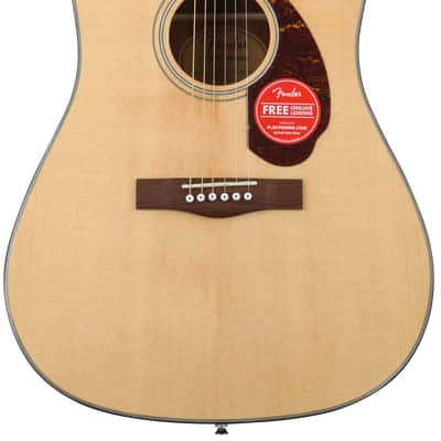 Fender CD-140SCE Dreadnought Acoustic-Electric Guitar - Natural image 2