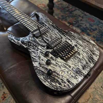 2020 Schecter C-1 Silver Mountain FR S 7-String- Left-Handed LH Lefty Floyd Rose Sustainer image 9