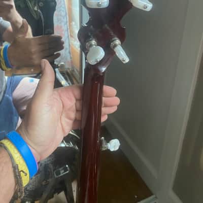 Deering Eagle II 5-String Banjo 2012- w Kavanjo Pickup and custom painted head image 15