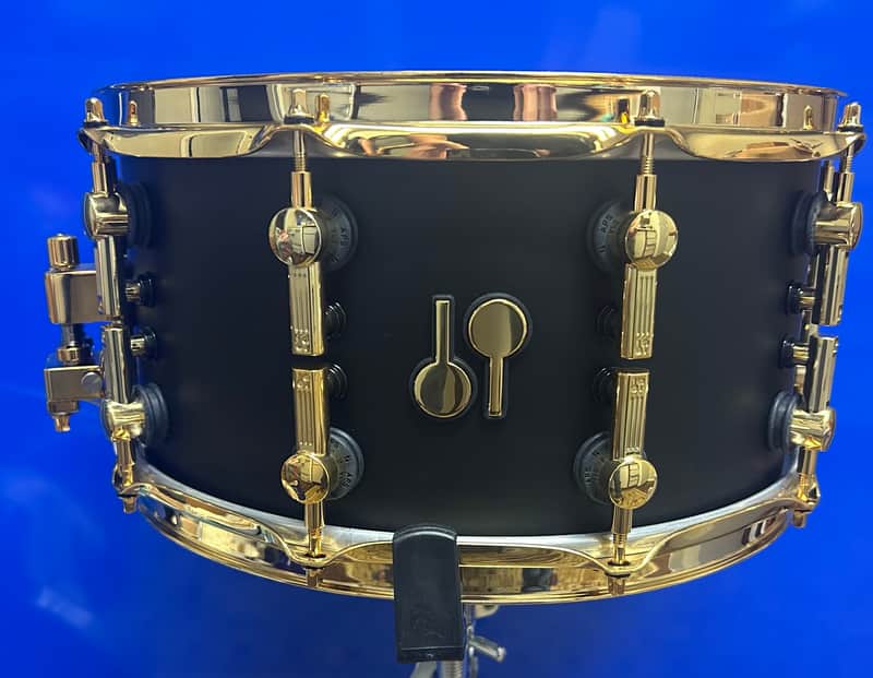 Sonor SQ2 Medium Maple Snare Drum 14x7 Dark Satin w/Gold Hardware 2020s - Dark Satin image 1