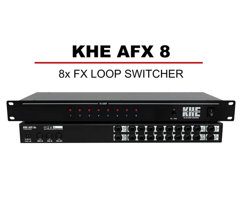 KHE Audio | AFX 8 | FX-Loop Switcher with Master Effects Loop  | Selector Router image 1