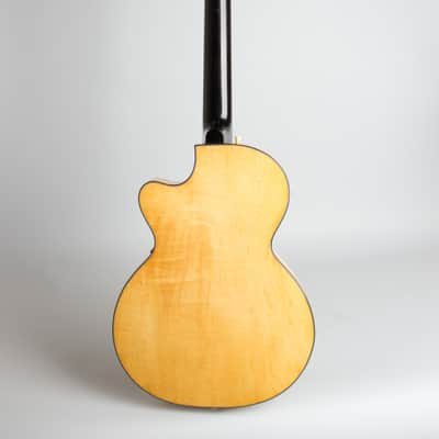Hofner  Club 50 Arch Top Hollow Body Electric Guitar,  c. 1959, period black hard shell case. image 2