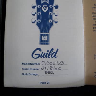 Guild b-302-SB 1979 SUN BURST/TOBACCO BURST image 15