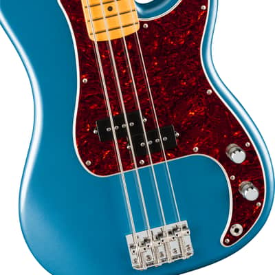 Fender American Professional Classic Precision Bass Maple FB Faded Lake Placid Blue with Bag image 3
