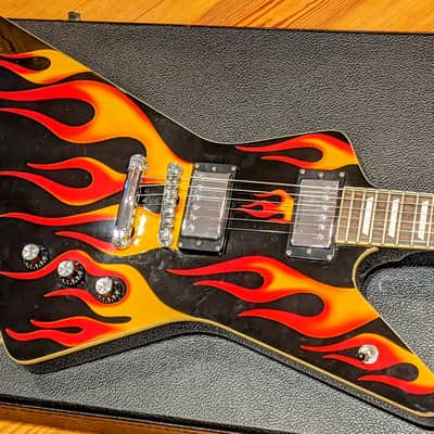 Hamer 1990's Standard Hot Rod Flames Crowned & Bound MIK Korean Guitar w/OHSC, EXC! image 1