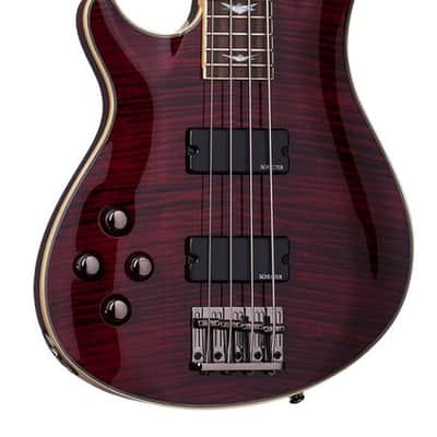 Schecter Omen Extreme-4 Left Hand Electric Guitar - Black Cherry (2046) image 3