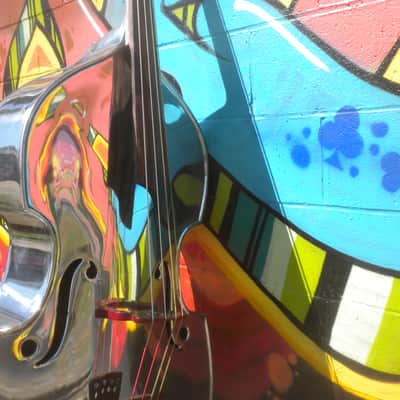 ALCOA upright bass 1930 polished image 4