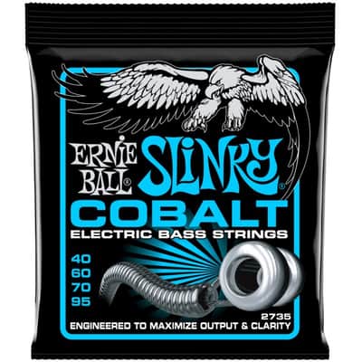 ERNIE BALL 2735 Slinky Cobalt Extra 40-95 Saiten für E-Bass image 1