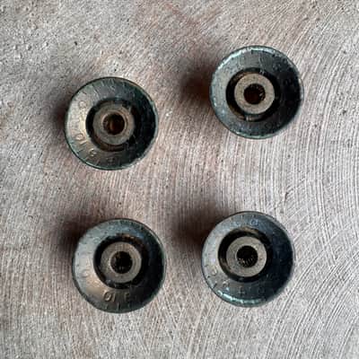 Gibson Reflector top hat knobs 60s/70s - Gold vintage set volume tone USA image 2