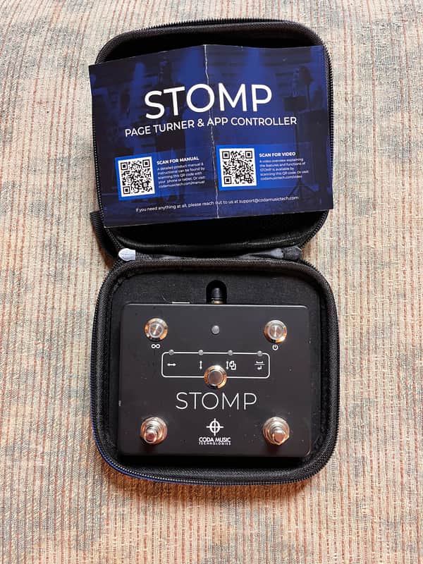 Coda Music Technologies Stomp - Bluetooth Page Turner & App Controller image 1
