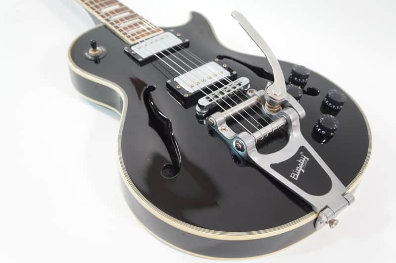 希少品 Burny BLC-85  PP Burny BLC-85 Bigsby Tremolo Semi Hollow Les Paul Custom Type | Reverb