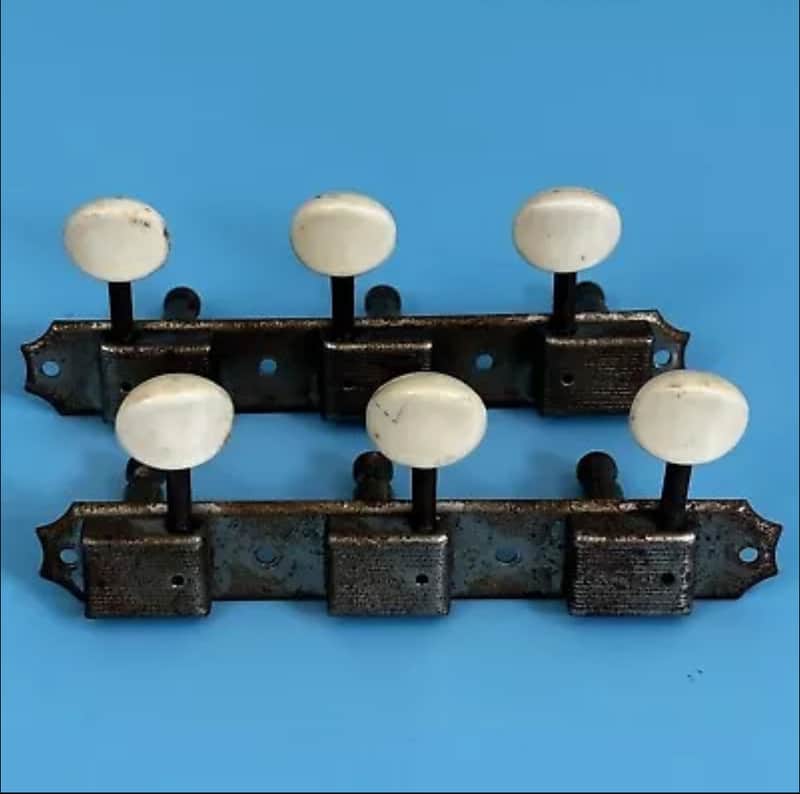1950s Kluson Deluxe Single Line Oval Button Vintage Strip Tuners! P111 image 1