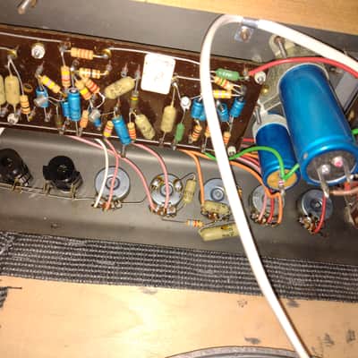 Vintage 1969/1970 Laney Sound Supergroup LC16 1x12 combo amp (point to point wiring) Patridge transformer Fane 122/10 speaker Pulsonic cone image 10