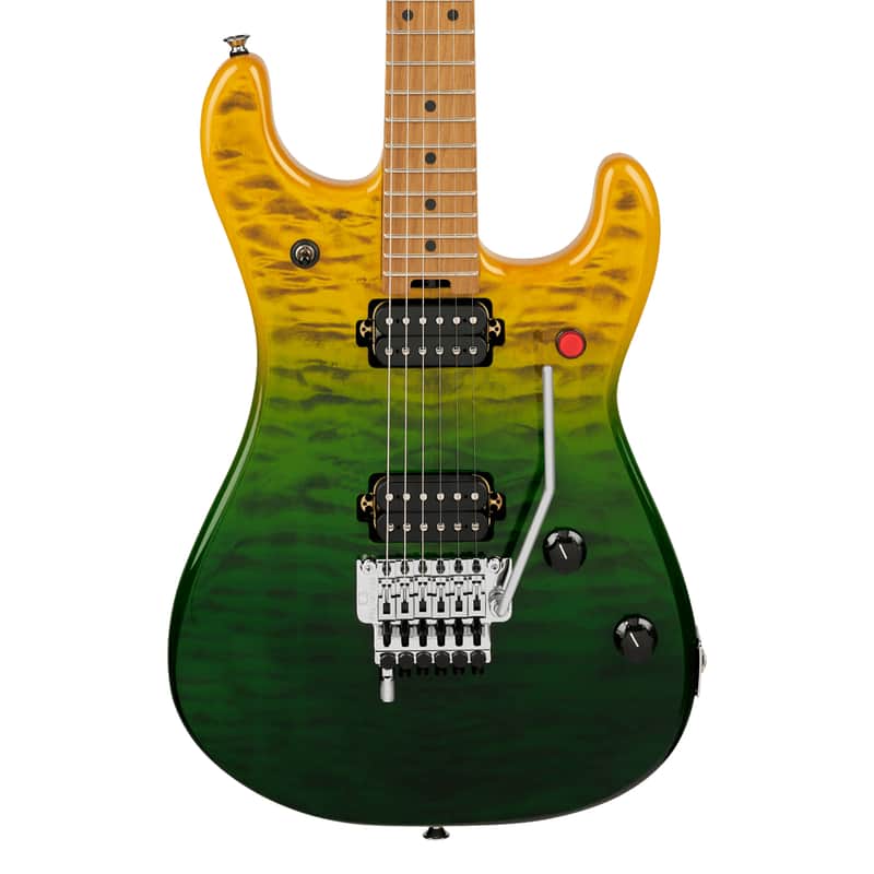 Used EVH 5150 Series DX QM Baked Maple Electric Guitar - Limeade Zest image 1