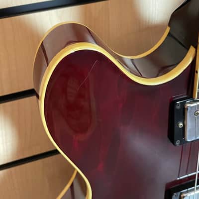 Gibson 1975 ES-335 TD Winered Split-Switch Flower Tuners Tarback PU´s Electric Guitar Case used image 4