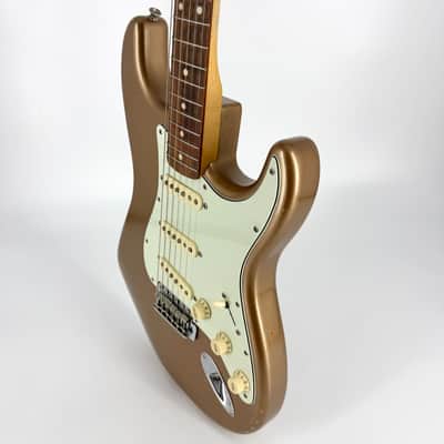 2021 Fender Vintera Road Worn 60’s Stratocaster – Firemist Gold image 6