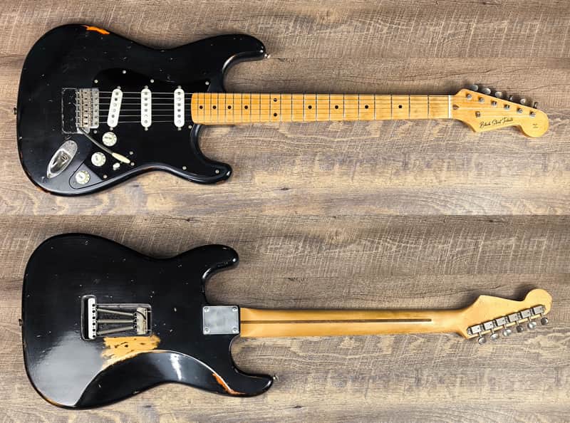 MyDream Partcaster Custom Built - Gilmour's Black Strat Tribute image 1