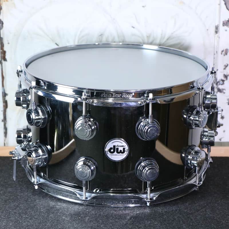 DEMO DW Collectors Black Nickel over Brass Snare Drum 14X8in image 1