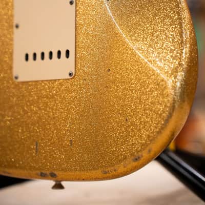 Fender Greg Fessler 1964 Gold Sparkle Relic Stratocaster LTD Custom Shop Limited Edition image 21