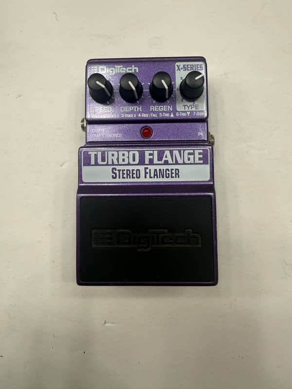 Digitech XTF X-Series Turbo Flange Stereo Flanger Digital Guitar Effect Pedal image 1