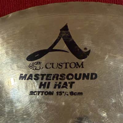 Zildjian 15" A Custom Mastersound Hi-Hat Cymbals image 5