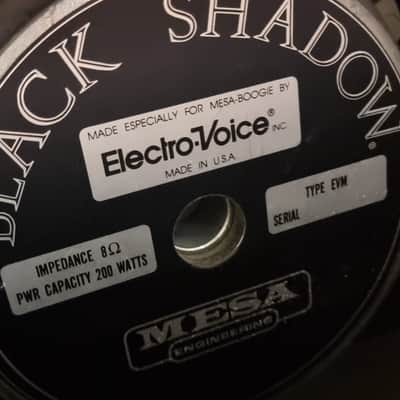 Vintage Mesa Boogie 1x12 200w Electrovoice Black Shadow Guitar Speaker 112 cab EV image 16