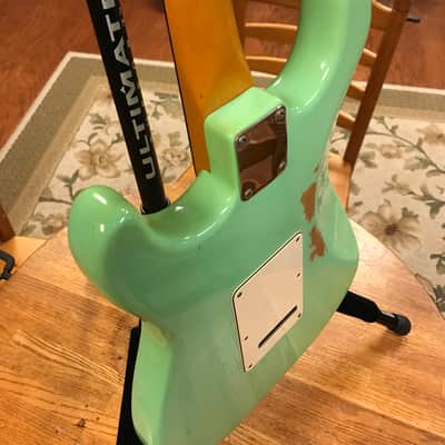 1986 Fender American Vintage '62 Stratocaster Surf Green AVRI image 14