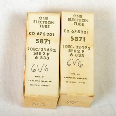 Marconi 6V6 (NOS matched pair) image 13