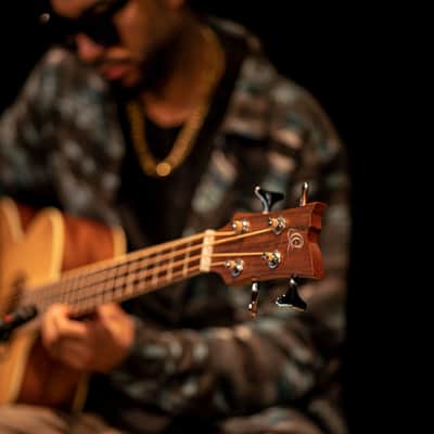 Ortega D7CE-4 Deep Series 7 Spruce Top Medium Scale 4-String Acoustic-Electric Bass Guitar image 18