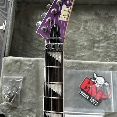ESP Custom Alexi Laiho HEXED Purple Fade with Pinstripes Mint & Complete image 3