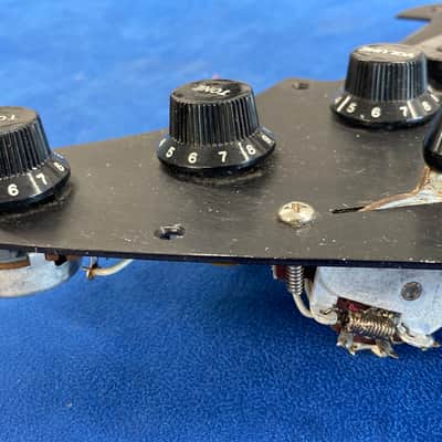 Fender Stratocaster Pickup Set 1979 gray bottom wired pickguard vintage 70's Strat image 2