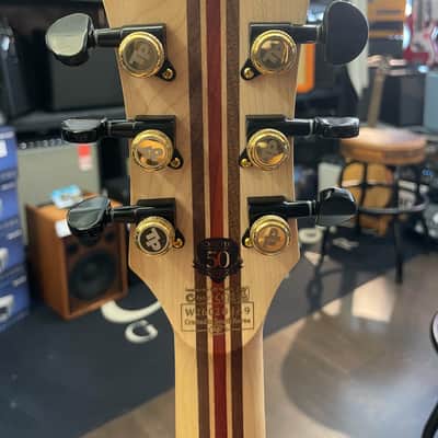 Schecter Tempest 50th Anniversary - Ebony - Gold Burst image 4