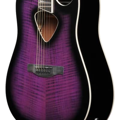 Ibanez ALT50FATVT Altstar Acoustic Guitar in Transparent Violet Sunburst High Gloss image 6