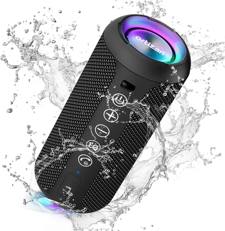 Portable Bluetooth Speaker, IPX7 Waterproof Wireless Speaker for Outdoor, Beach & Travel image 1