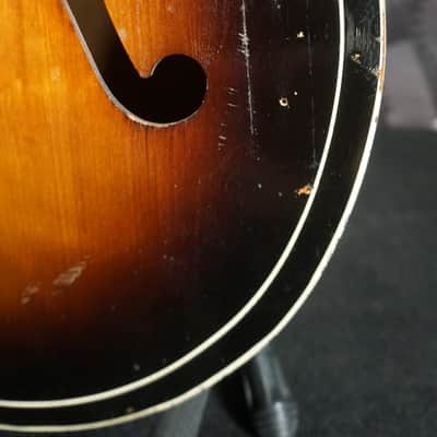 Harmony 1215 Archtop Acoustic Guitar c.1936 Sunburst – Pre-War Made in USA image 6