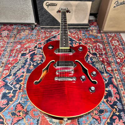 Epiphone Wildkat Studio Flame Top Semi Hollow P90s 2015 w/OHSC image 11