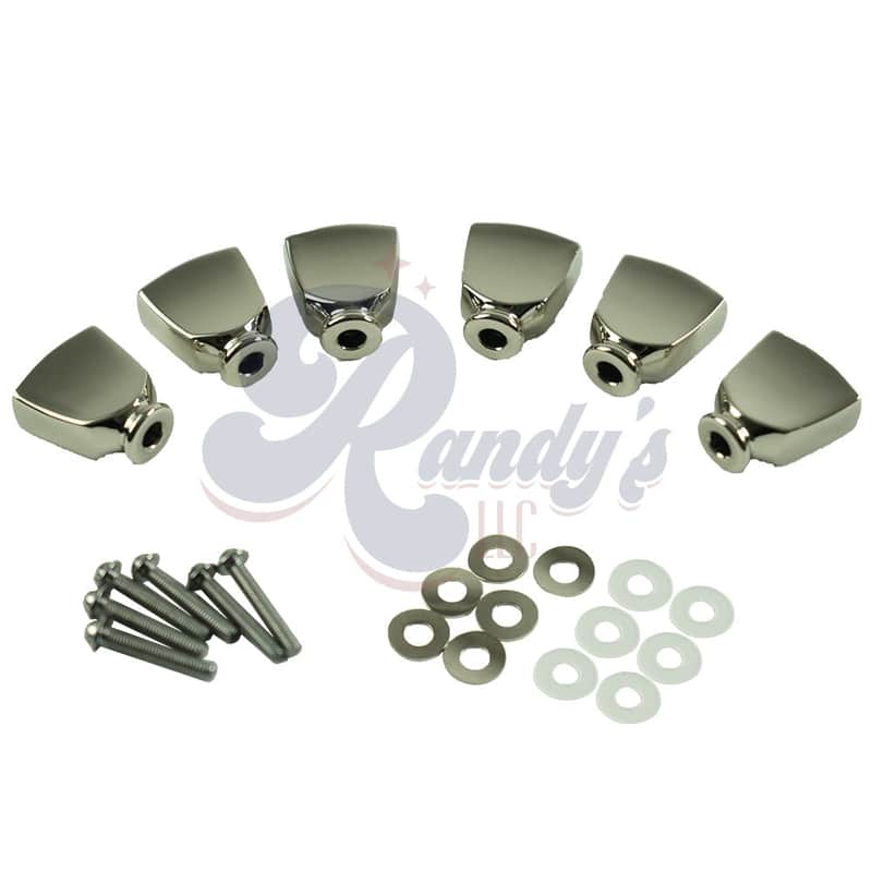Kluson Replacement Tuner Buttons for Firebird® "Banjo" Series (6-Pack) - Fits Gibson® CLOSEOUT-Nickel - KFBKBN - Nickel image 1