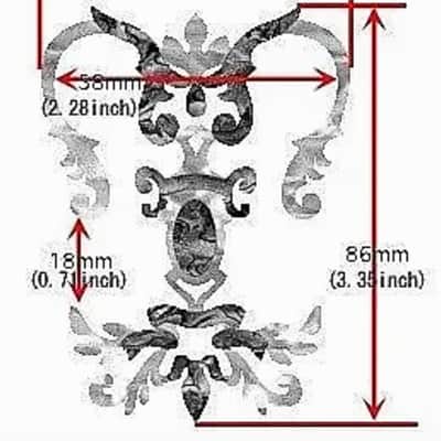 Vintage Chandelier Torch Guitar Headstock Inlay Decal Sticker image 4