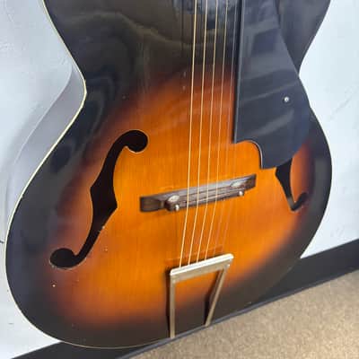 Vintage Kay P-3 Archtop Acoustic – Sunburst – w/ Period-Correct Case image 4