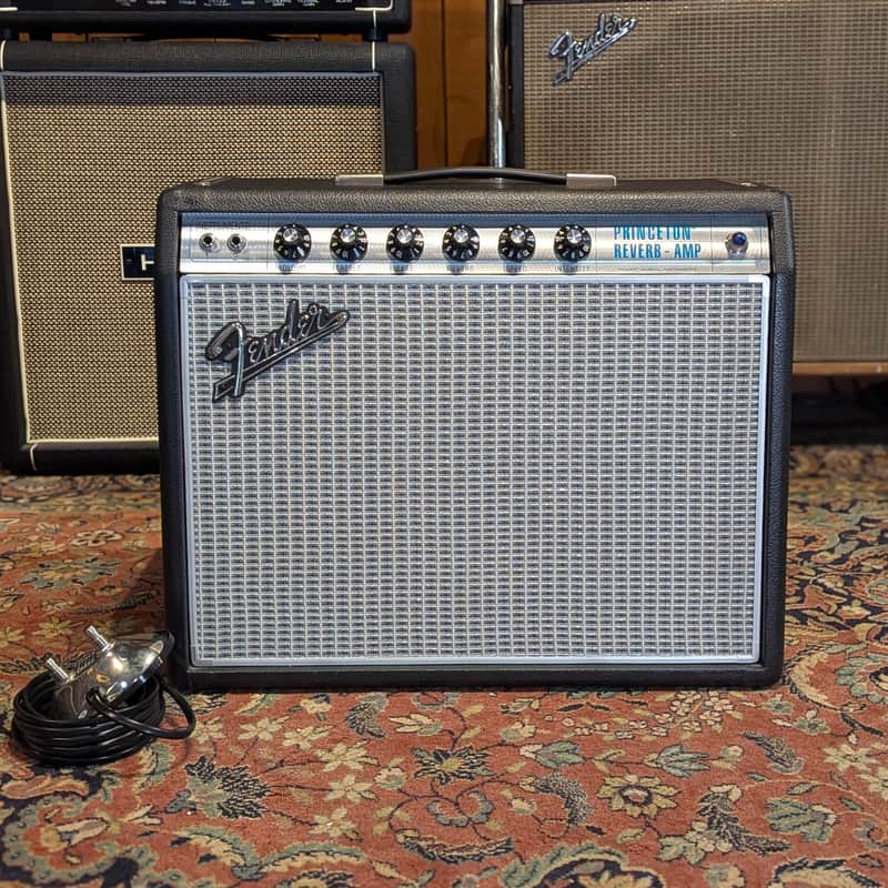 Fender '68 Custom Princeton Reverb-Amp 12-Watt 1x10" Guitar Combo 2013 - Present - Black image 1