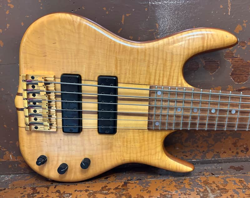 1991 Ken Smith BT6 - 6-String Bass, Flame Maple w/OHSC image 1