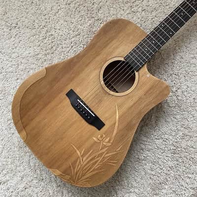 41 Inch Folk Acoustic Guitar, Solid Spruce, Maple Neck image 1