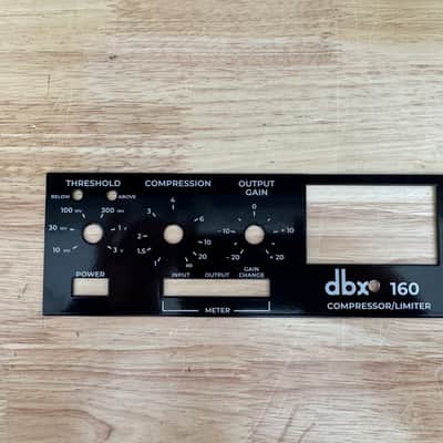 dbx 160 Faceplate 2026 - Black image 2