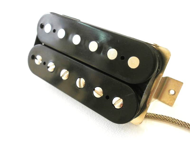 Q Pickups 1957 PAF Humbucker 1pc Alnico II Classic VINTAGE CORRECT Clone Black 57 1958 Bucker Fits Gibson image 1